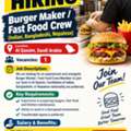 Urgent Hiring: Burger Maker / Fast Food Crew (Indian, Bangladeshi, Nepalese)