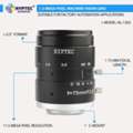 INR 5995,  12 MM 5 MP Wide-Angle Machine Vision Lens For 2/3-Inch Industrial Cameras | C-Mount &ndash; Kypt