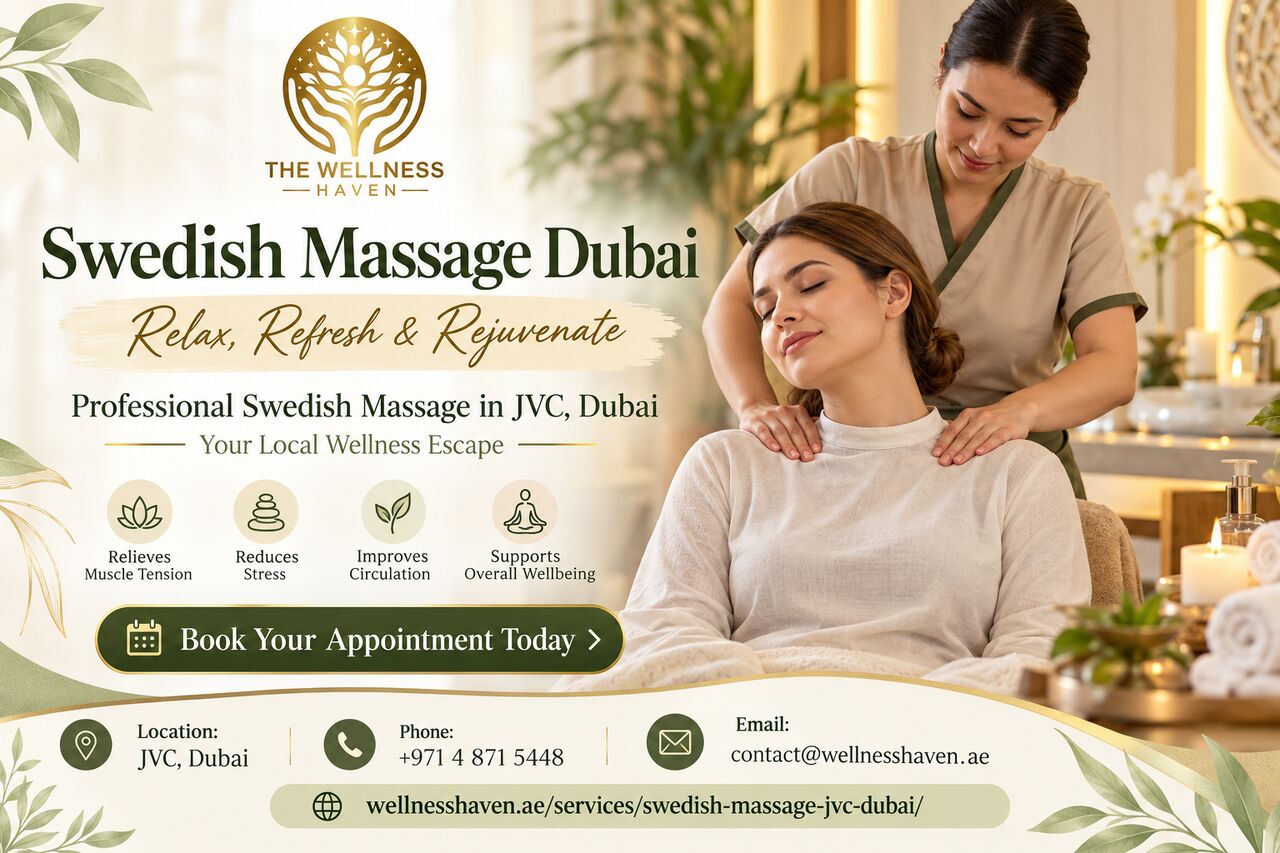 Al Barsha, Health, Swedish Massage Dubai &ndash; Relaxing Sessions At Wellness Haven, JVC