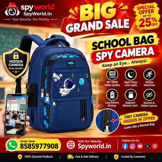 New Delhi, Electronics, INR 15499,  Hidden Camera Bag Shop In Noida By Spyworld