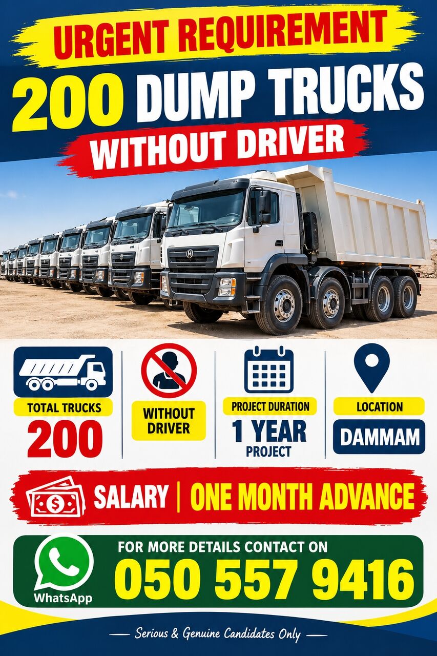 Dammam, Equipment Rental, I Need Dump Truck