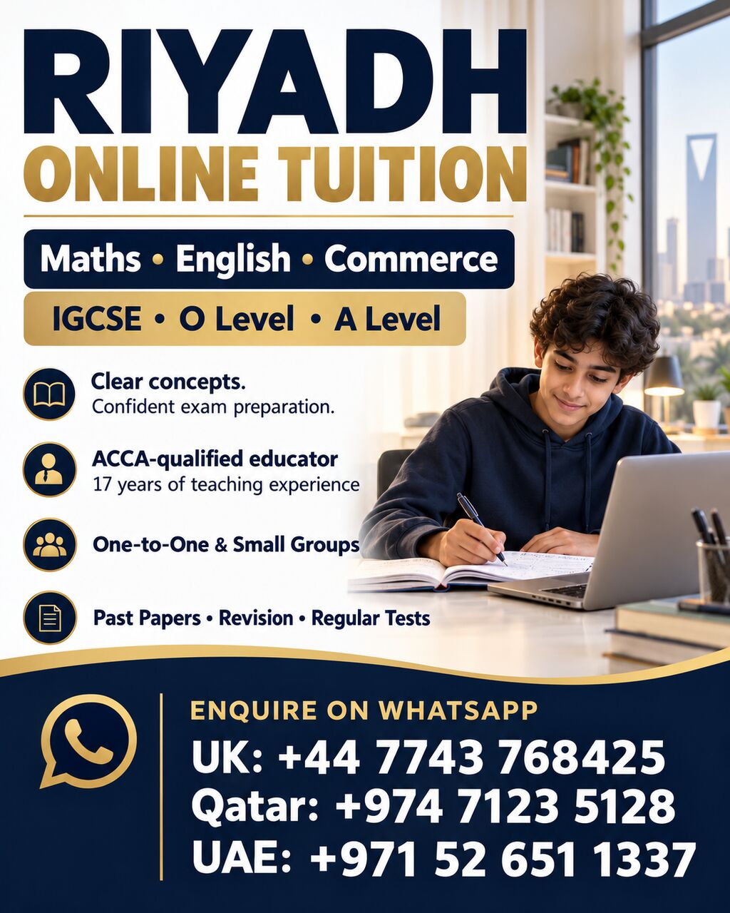 Riyadh, Lessons Wanted, Riyadh Online Tuition | Maths, English & Commerce | IGCSE, O Level & A Level