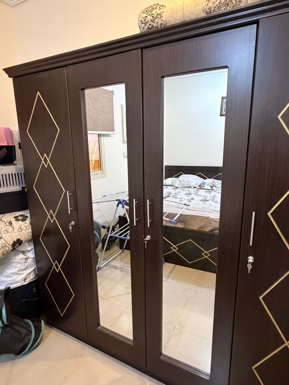 Al Aziziyah, Furniture, SAR 2200,  Bed Set With Almira And Foam