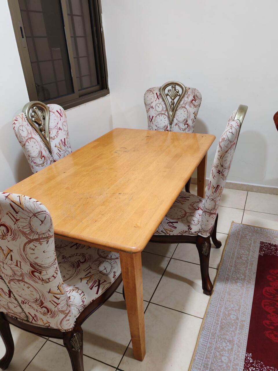 Dammam, Household Items, SAR 250,  Dining Table With 4 Chairs For Sale