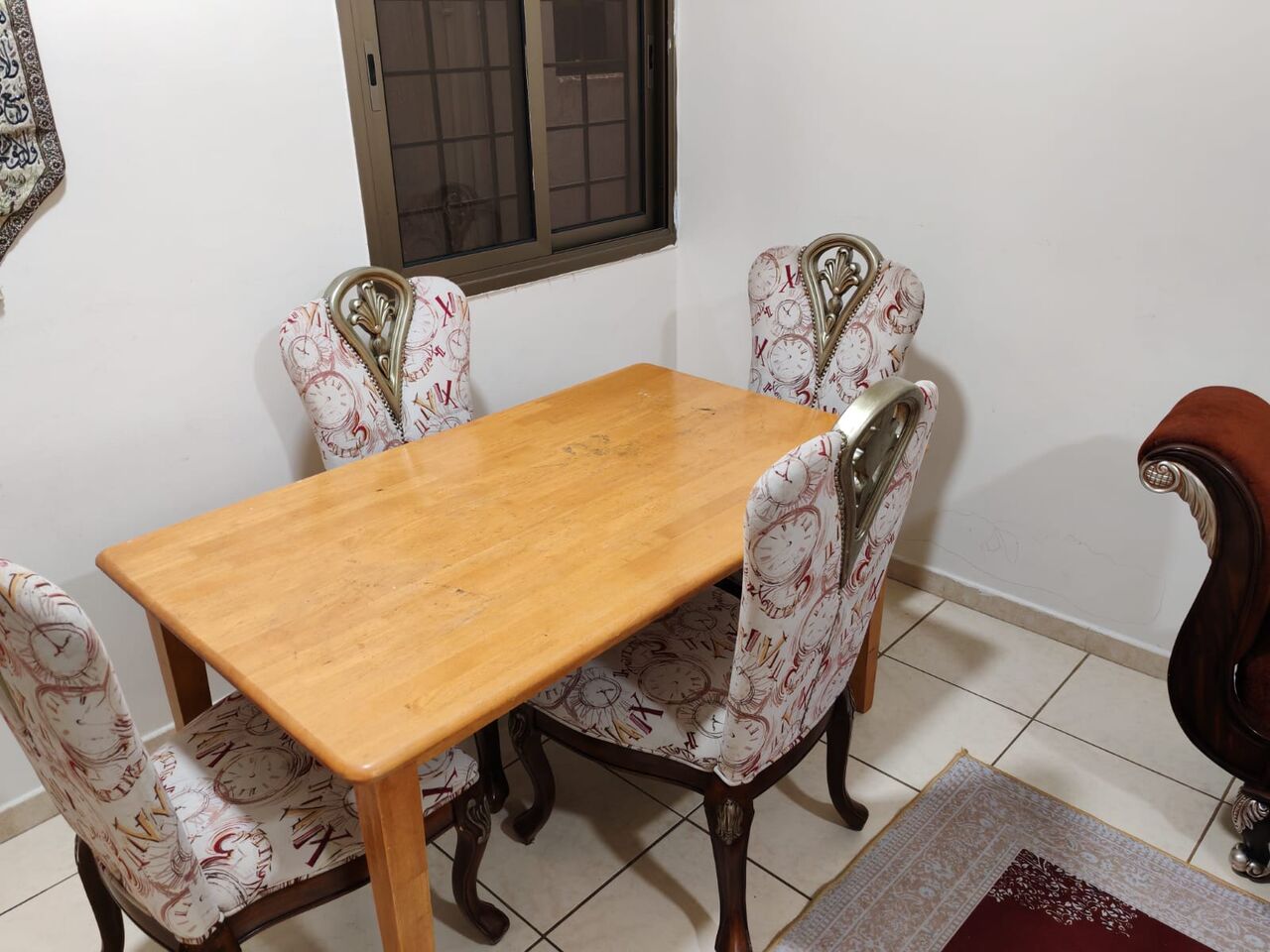Dammam, Household Items, SAR 250,  Dining Table With 4 Chairs For Sale