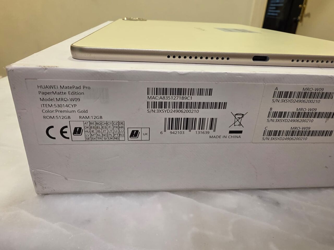 Al Sulaymaniyyah, Tablet Computers, SAR 1500,  Huawei MatePad Pro 12.2 PaperMatte Edition (512GB) Premium Gold