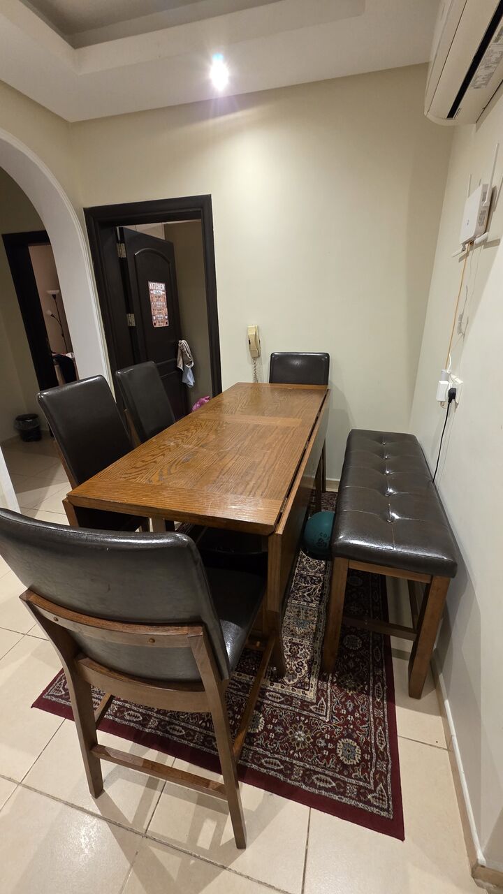 Al Aziziyah, Furniture, SAR 1050,  Ville 6-seater Dining Table - Home Center - Solid Wood