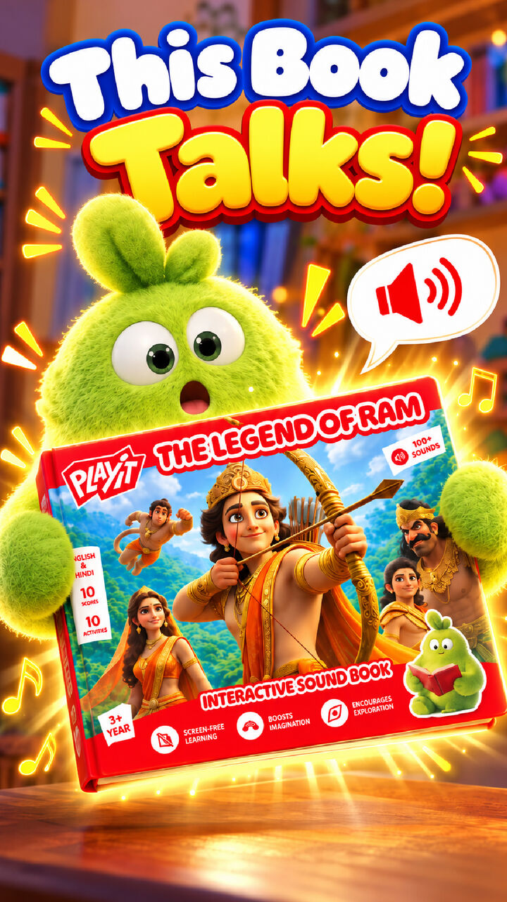 New Delhi, Baby & Kid Stuff, INR 699,  Musical Books For Babies​- Learn & Play- The Lord Rama And Krishna Stories