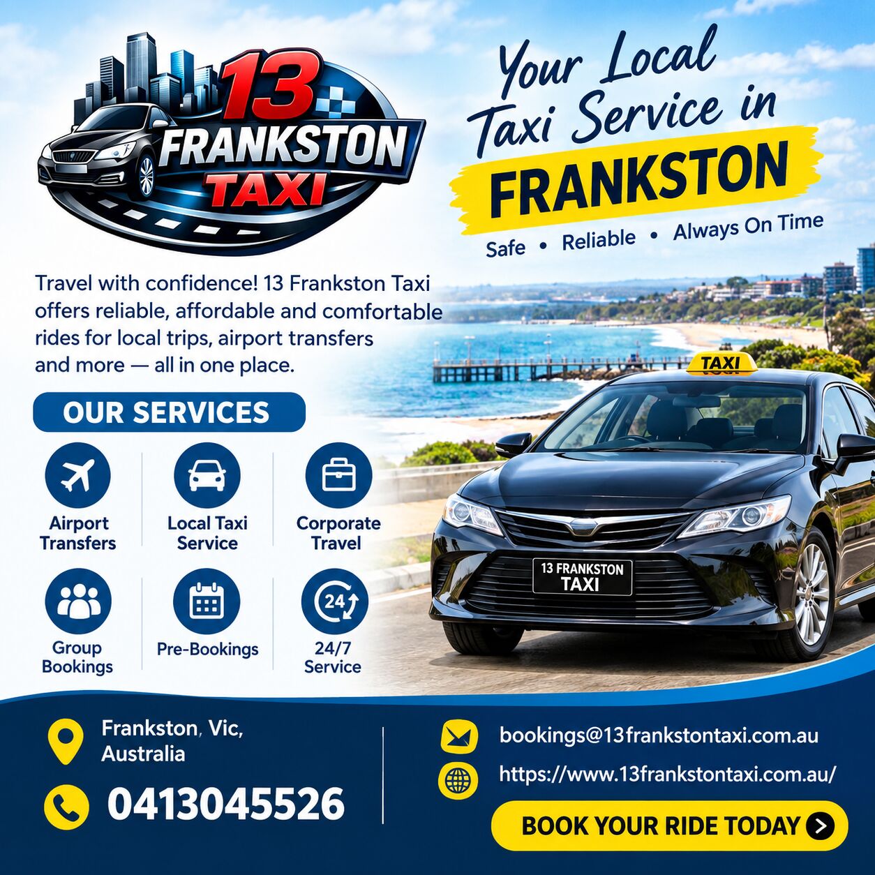 Melbourne, Travel, Reliable Taxi Service In Frankston For Comfortable And Stress-Free Travel