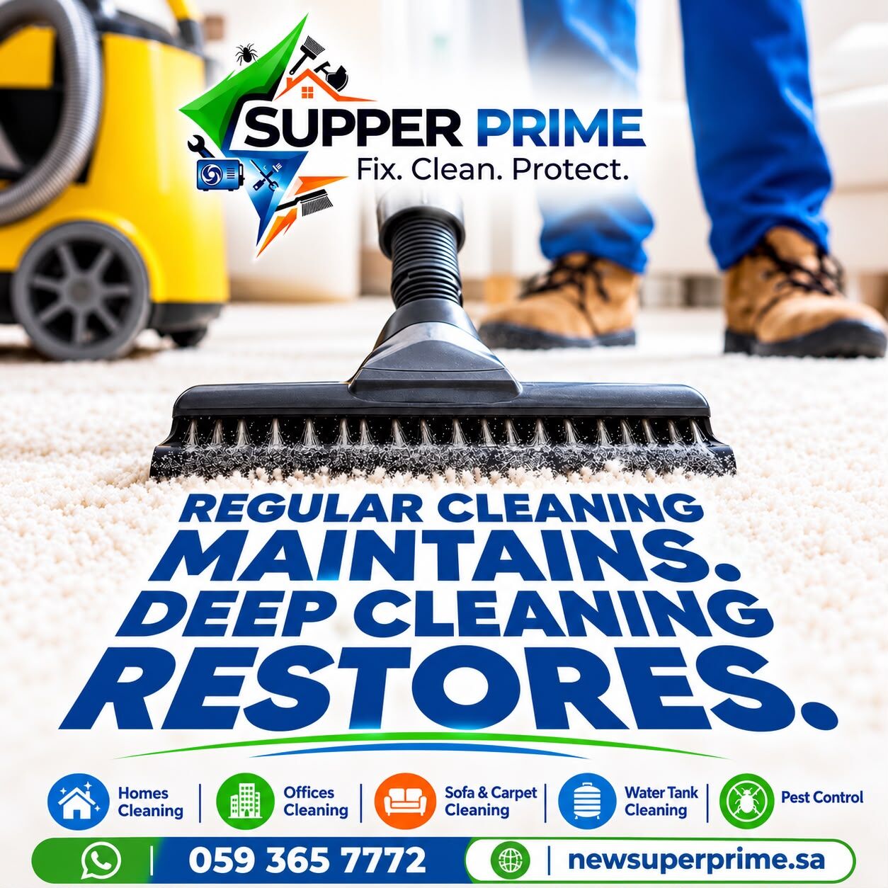 Dammam, Cleaning, 🧹 REGULAR CLEANING MAINTAINS. DEEP CLEANING RESTORES! ✨