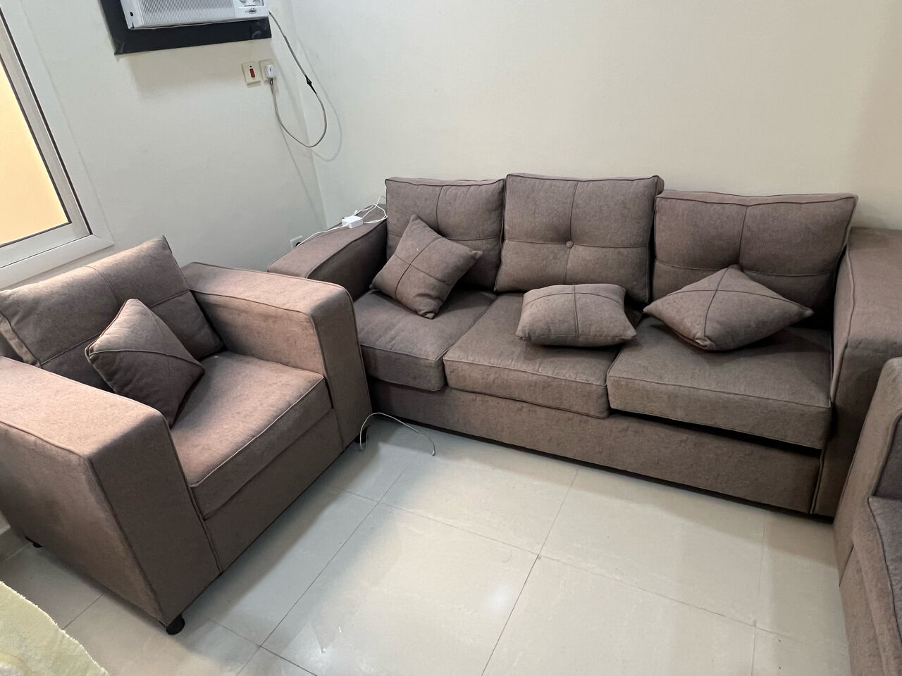 Al Rabie, Furniture, SAR 550,  SOFA 5seater For Sale 3+1+1