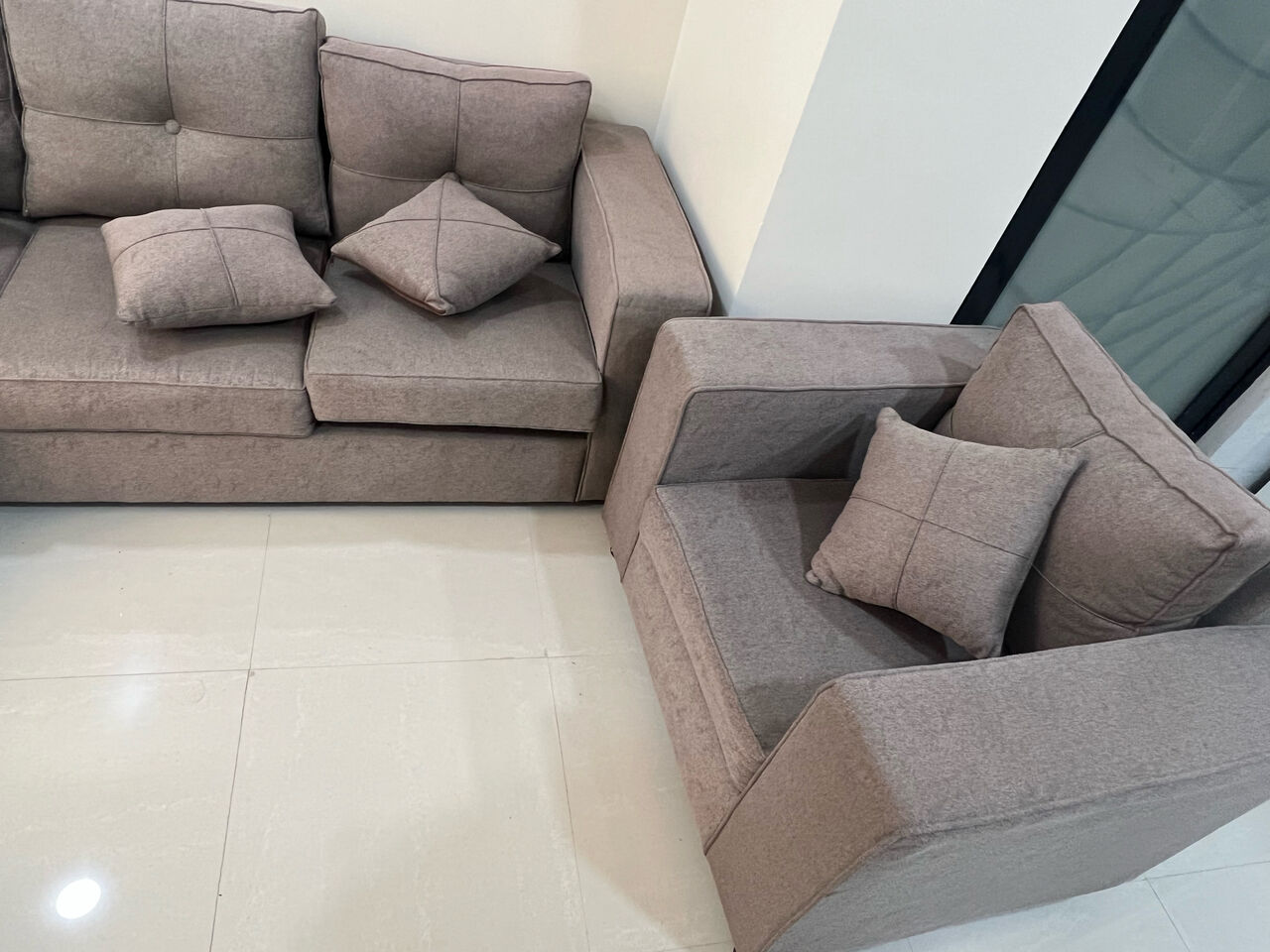 Al Rabie, Furniture, SAR 550,  SOFA 5seater For Sale 3+1+1