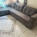 SAR 900,  Grey L-Shaped Sofa For Sale &ndash; SAR 900&ndash; Riyadh