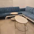 SAR 2000,  Luxury U-Shaped Majlis Sofa Set + 3 Marble Tables - Excellent Condition.