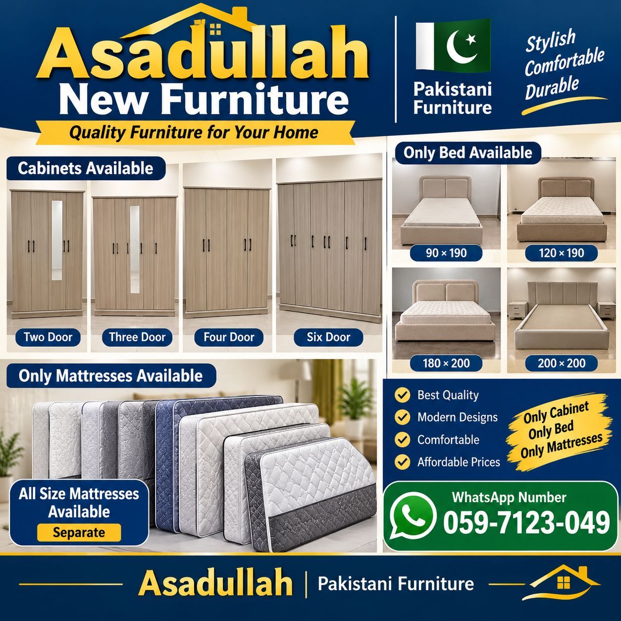 Al Malqa, Furniture, SAR 111,  New Bedroom Set Sale Online Home Devlree