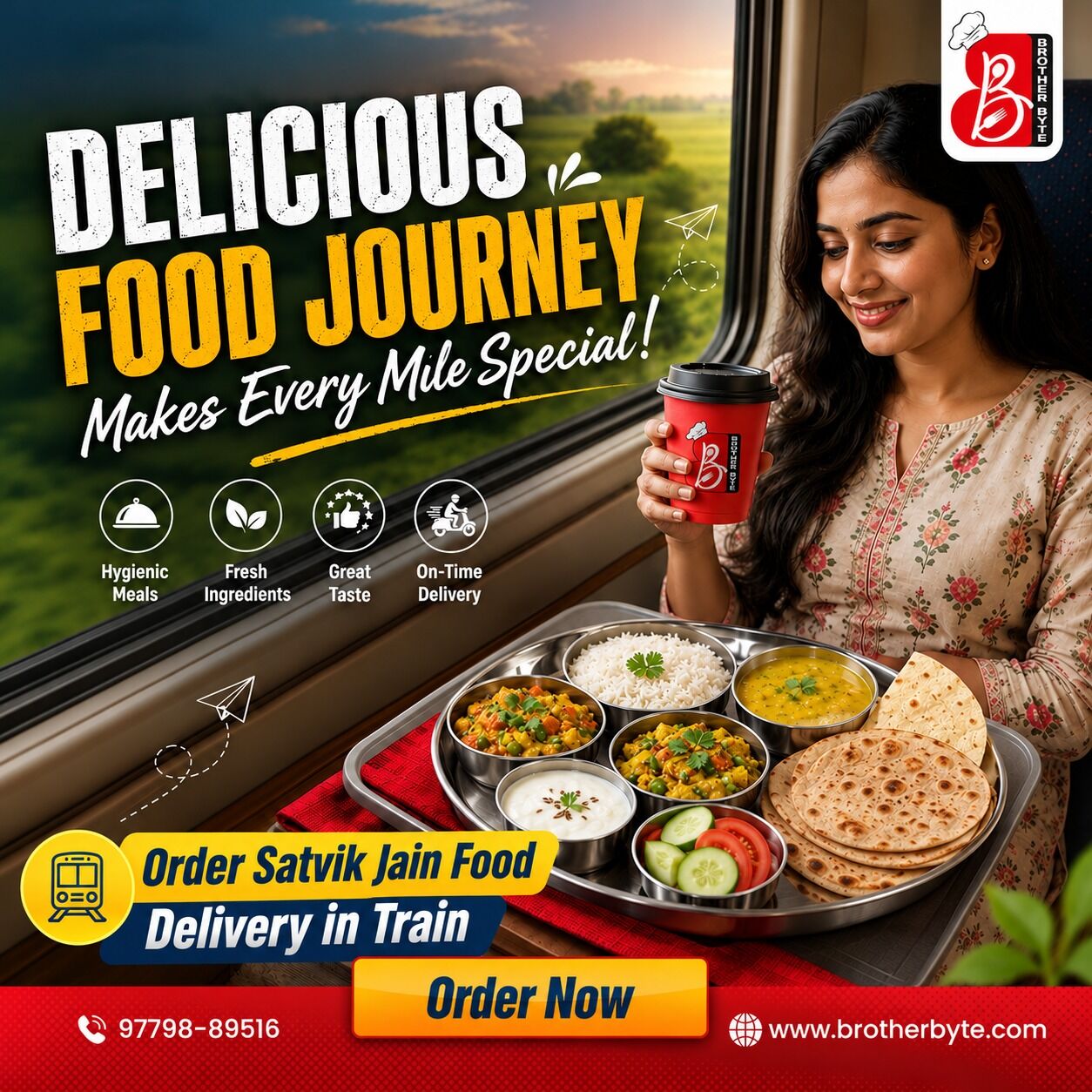 Punjab, Food Delivery, Order Satvik Jain Food Delivery In Train