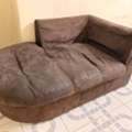 SAR 110,  Brown Chaise Lounge Sofa For Sale &ndash; Great Deal! Original Price Was 600SAR