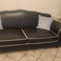 SAR 4500,  Almost New Genuine American Leather Sofa Set For Sale In Jeddah