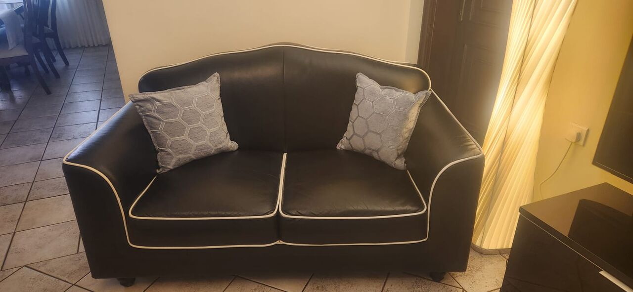 Al Nahda, Furniture, SAR 4500,  Almost New Genuine American Leather Sofa Set For Sale In Jeddah