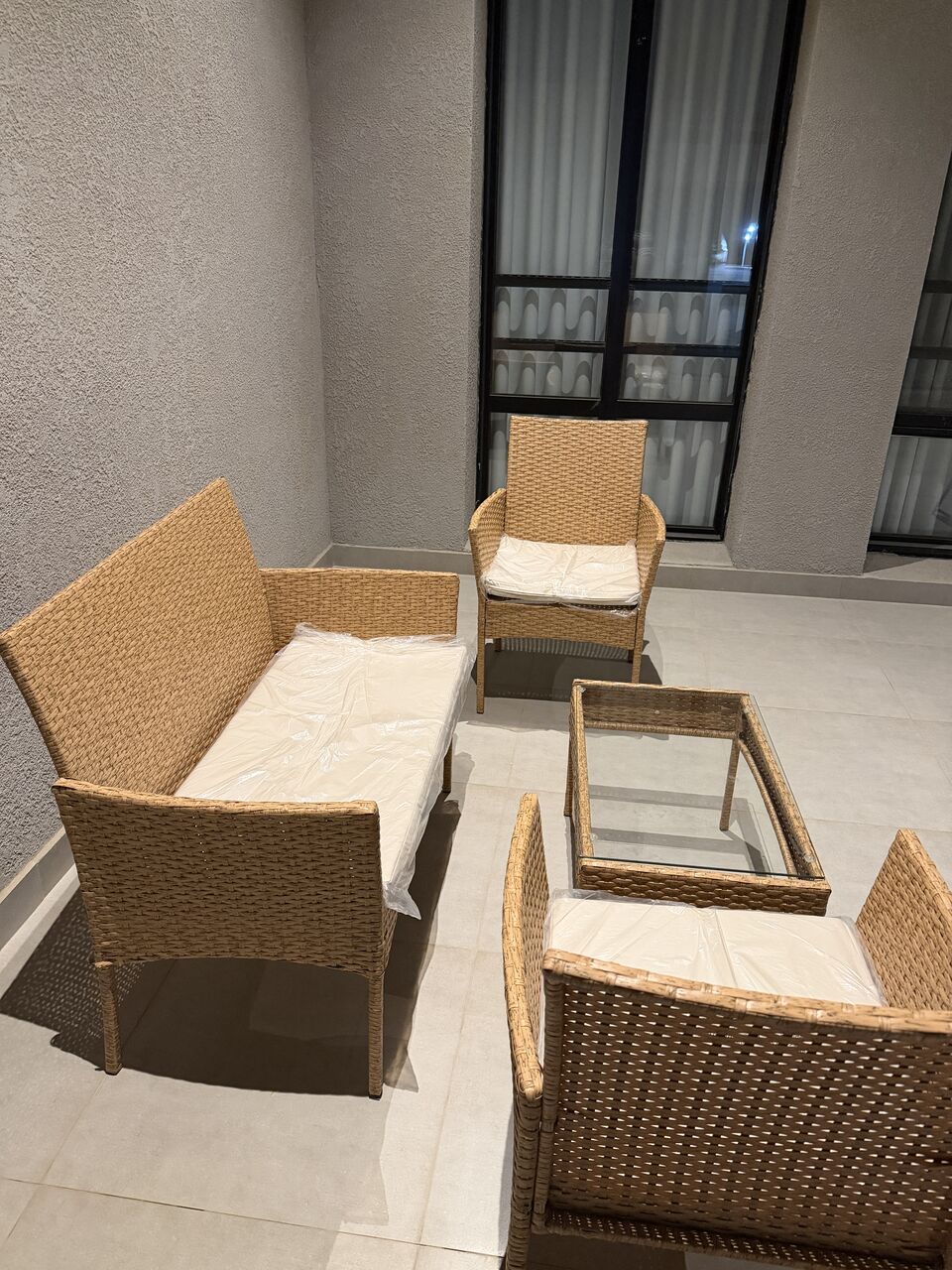 Al Rimal, Furniture, SAR 950,  Brand New Outdoor Patio / Terrace Set (2 Single Seats, 1 Double Seater, 1 Table)