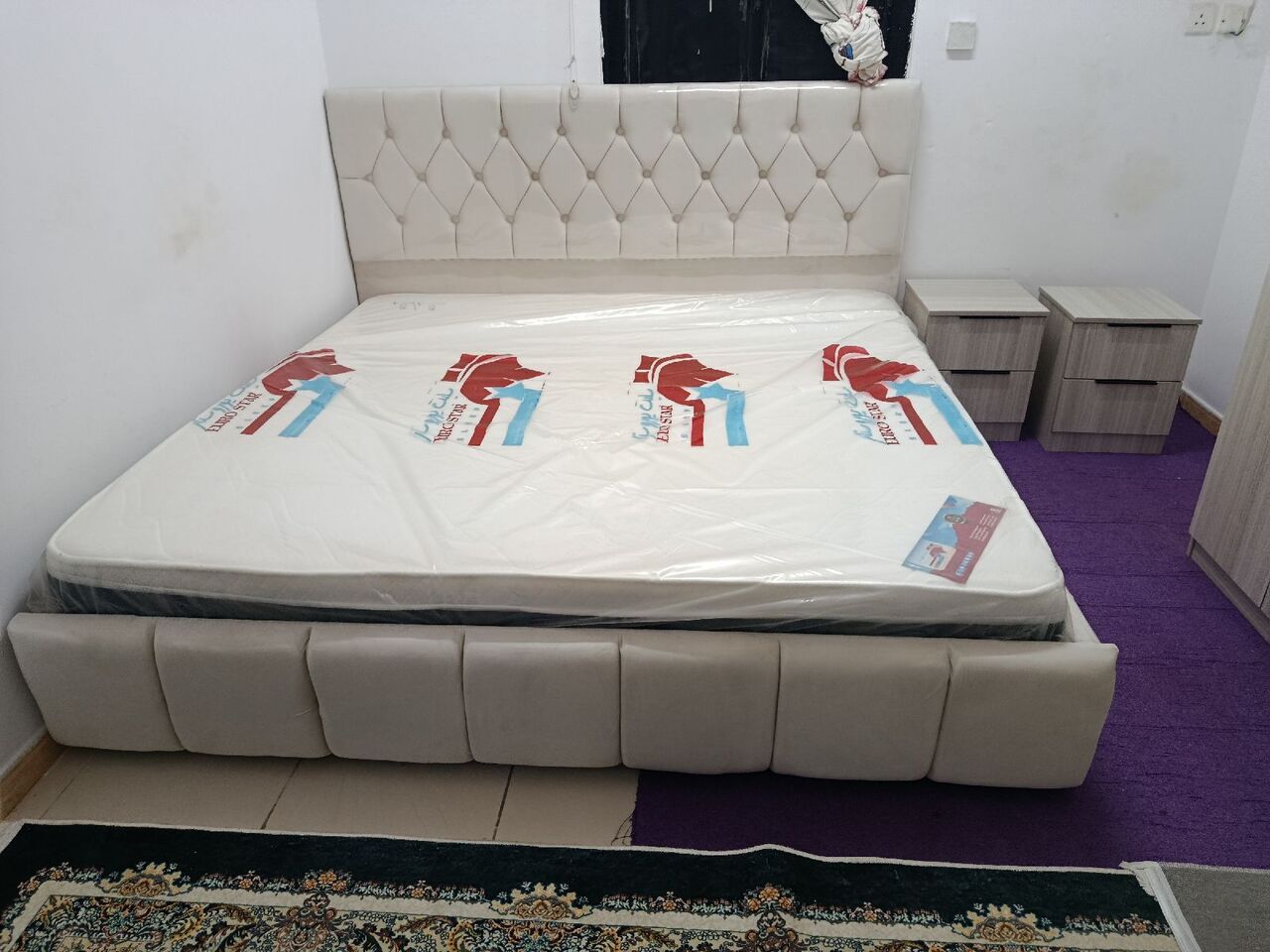 Jeddah, Furniture, SAR 1,  New Brand Double Bad With Mattress For Sale
