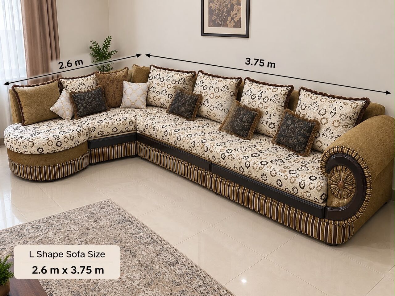 Al Khobar Al Shamalia, Furniture, SAR 250,  Elegant L Shape Sofa For URGENT SALE