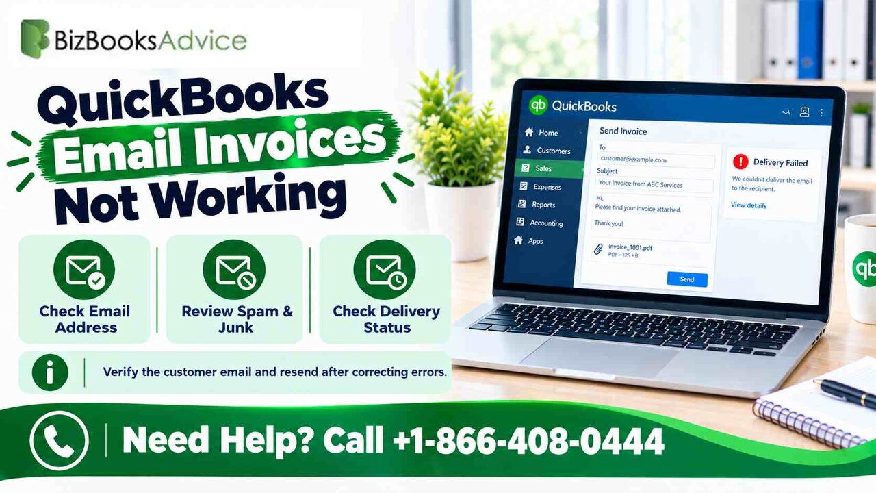Washington DC, Accounting, QuickBooks Invoices Not Sending? Proven Troubleshooting Guide