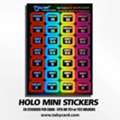Card Grading Stickers &ndash; Black Holo Mini Labels, 280 Pack