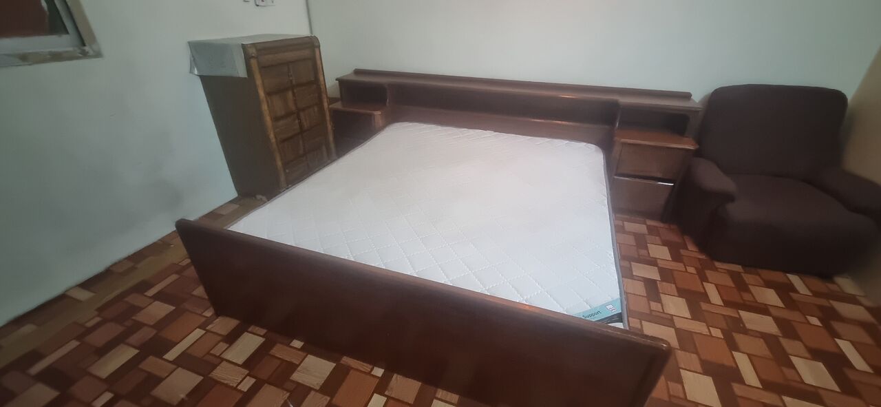 Riyadh, Furniture, SAR 600,  Bed Set + 7-Door Wardrobe For Sale &ndash; SAR 600