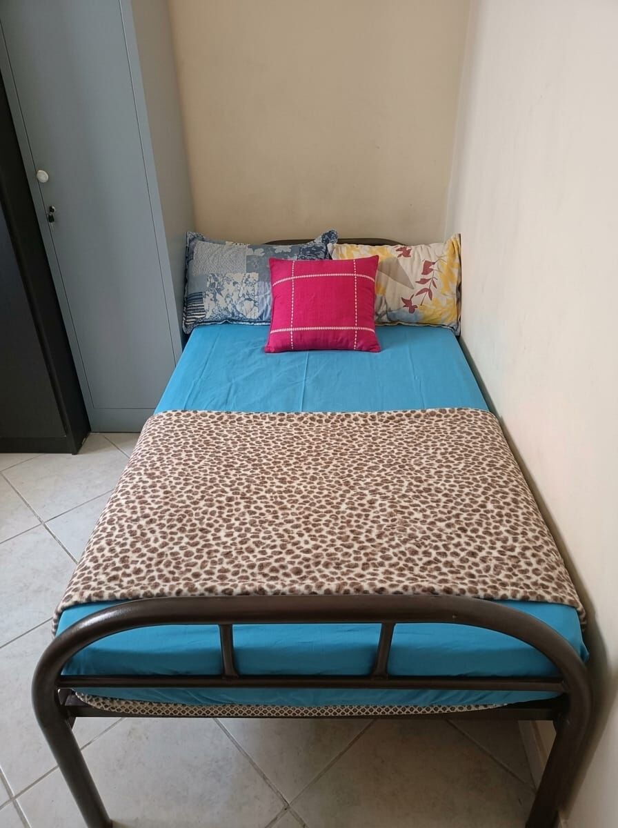 Al Malaz, Furniture, SAR 100,  Single Metal Bed Frame For Sale (Frame Only)