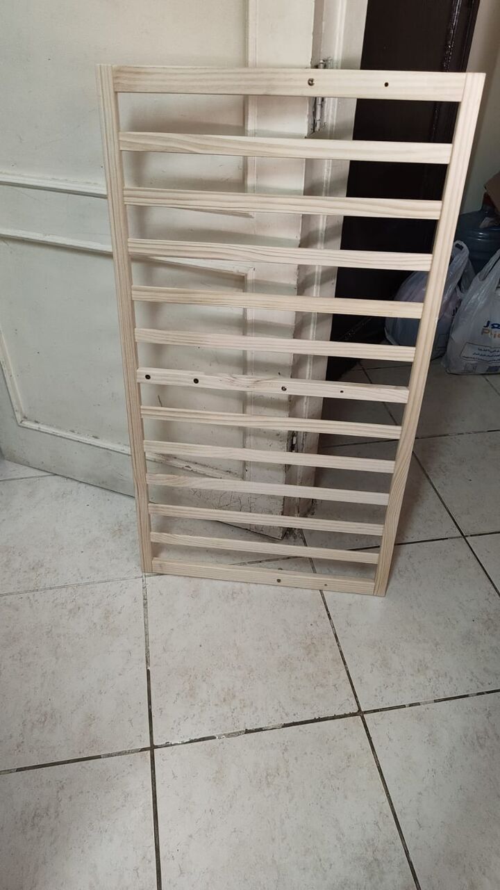 Al Malaz, Furniture, SAR 200,  Wooden Baby Cot / Crib With Mattress  &ndash; Excellent Condition