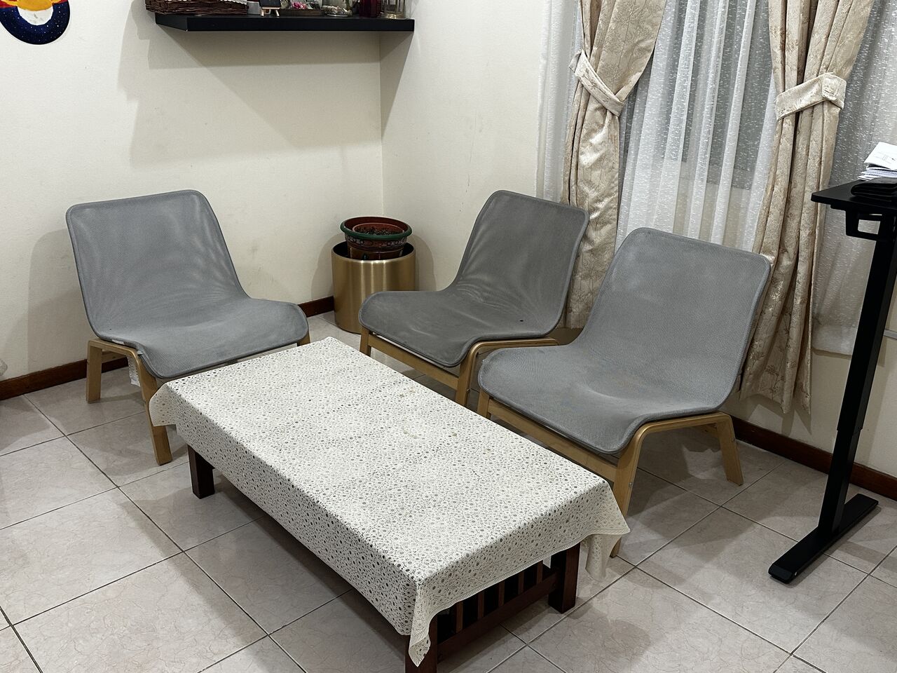 Khobar, Furniture, SAR 300,  IKEA Chairs And Wooden Coffee Table