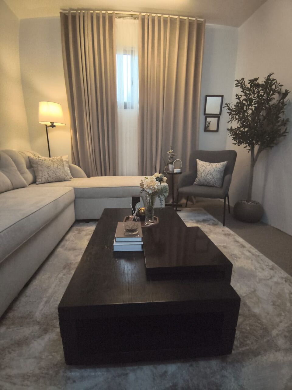 Al Naseem, Furniture, SAR 1500,  Brand New Living Room With Decorations (3x 2 Meter L Shape Sofa Comfortable)