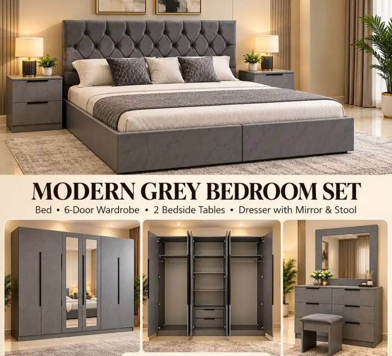 Jeddah, Furniture, SAR 2350,  Bedroom Set Avalible
