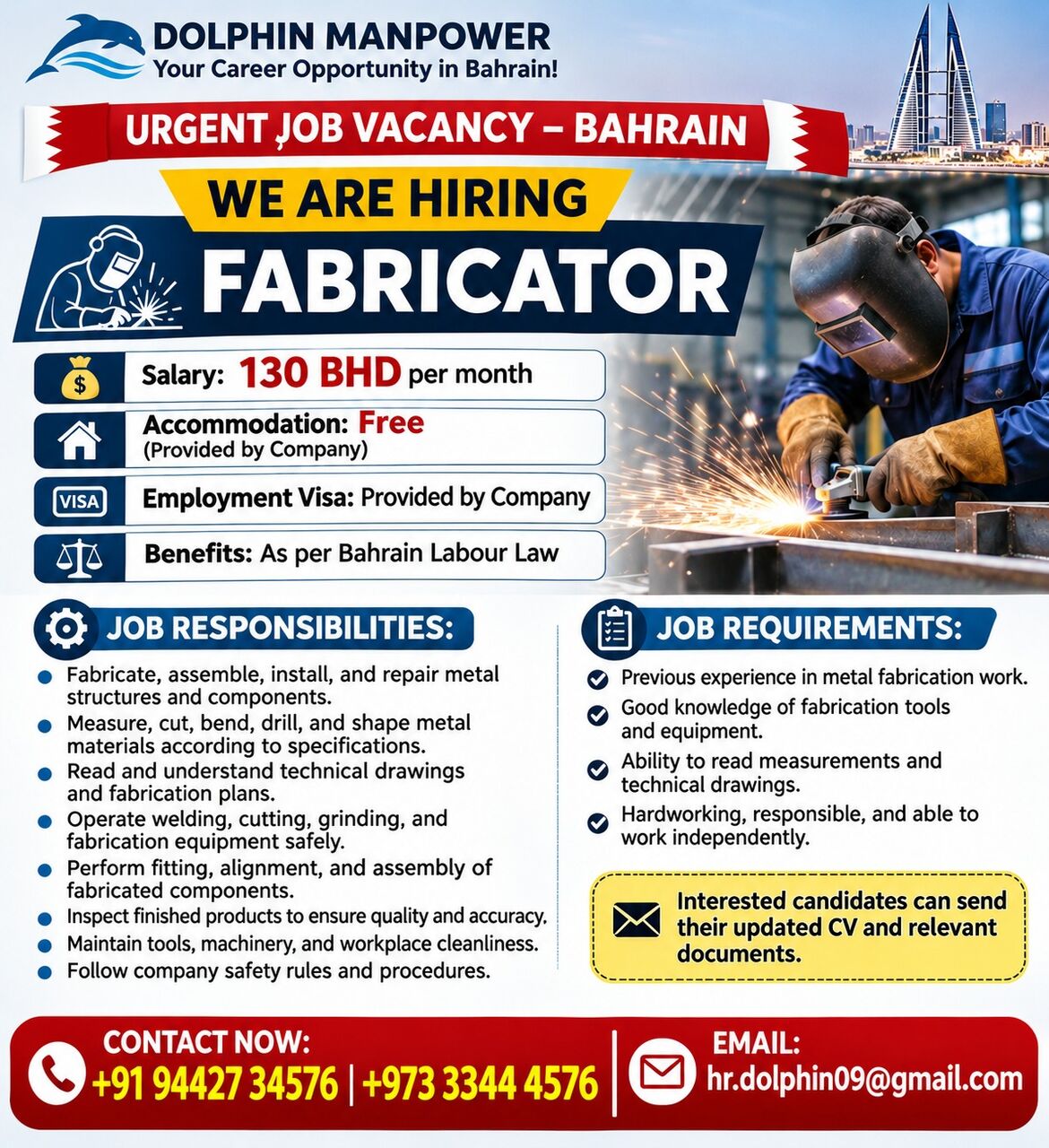 URGENT JOB VACANCY – BAHRAIN - Manama Jobs, 64550403 | expatriates.com