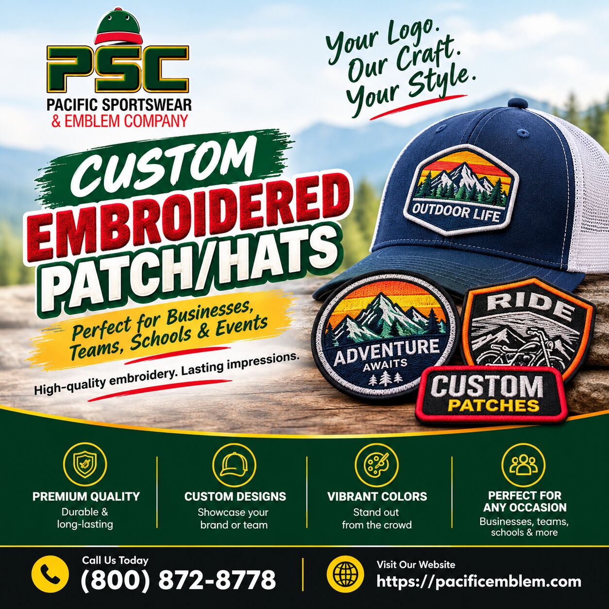 New York, Clothing & Accessories, Custom Embroidered Patch For Businesses And Teams
