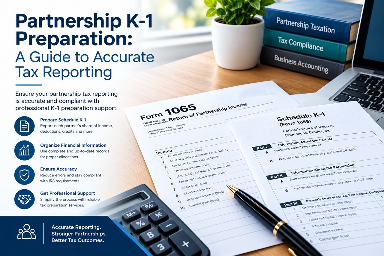 New York, Accounting, Accurate Partnership K-1 Preparation For Tax Reporting