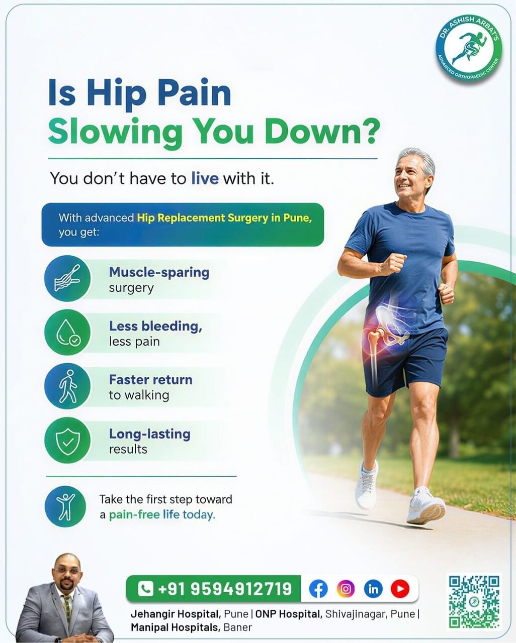 Mumbai, Health, Minimally Invasive Hip Replacement Pune Maharashtra India - Dr. Aashish Arbat
