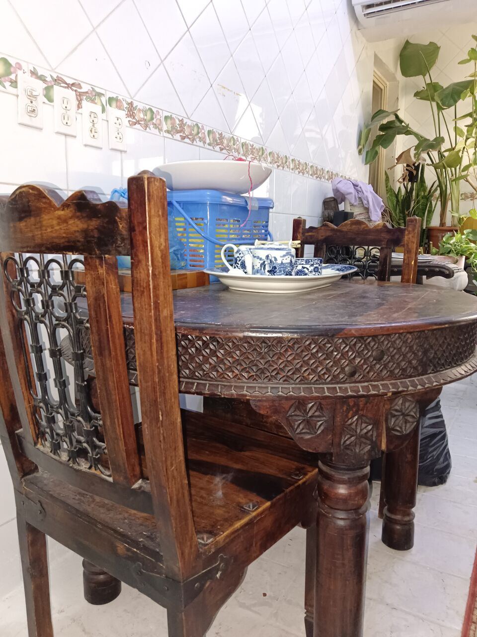 Al Adama, Air Conditioners, SAR 2500,  2 Split AC, Kelvinator 1 Yr, And Mando 2 Yrs + 2 Tables With Chairs Solid Wood From India
