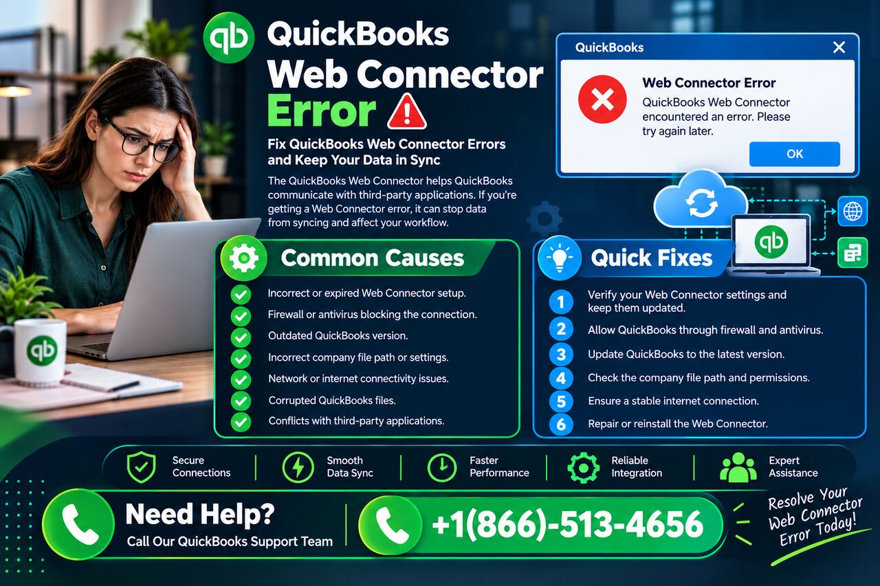 New York, Accounting, QuickBooks Web Connector Keeps Showing An Error During Updates