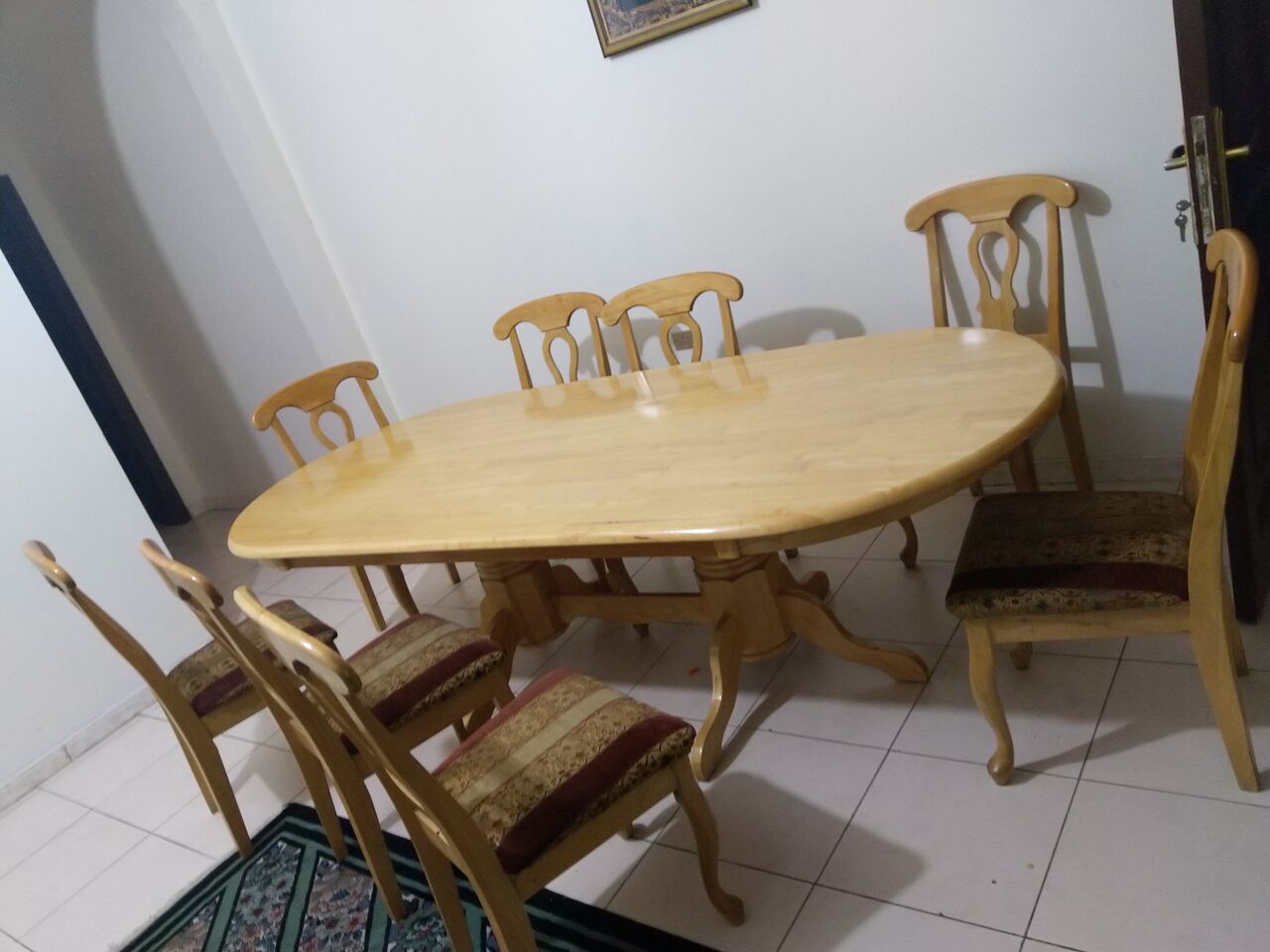 Jeddah, Furniture, SAR 800,  Wooden Dinning Table 8 Chairs