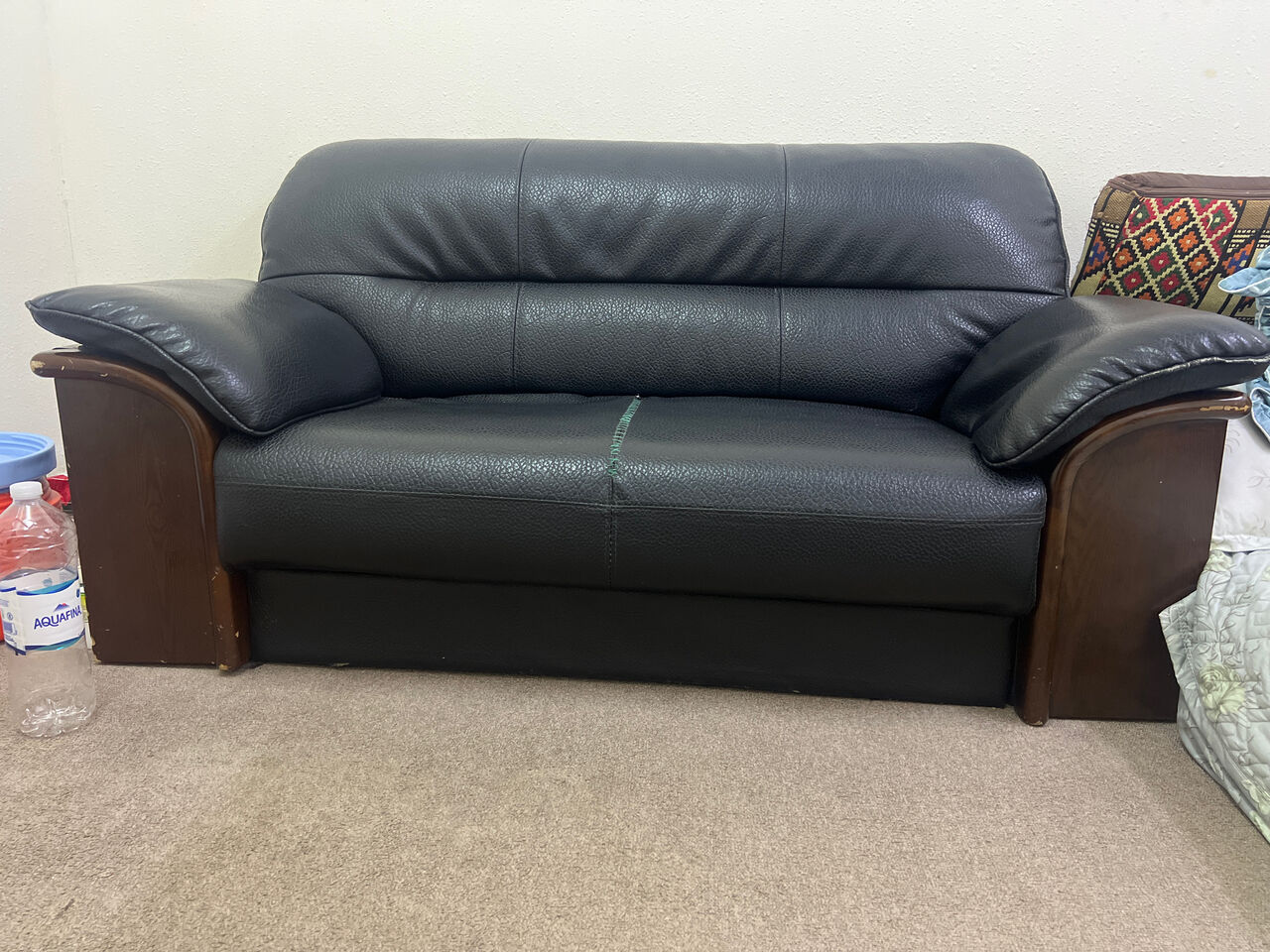 Dammam, Furniture, SAR 110,  2 Seater Wooden Sofa