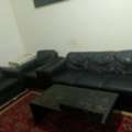 SAR 450,  Urgent Sale &ndash; Excellent Condition Leather Sofa Set (3 Pieces) & Other Items
