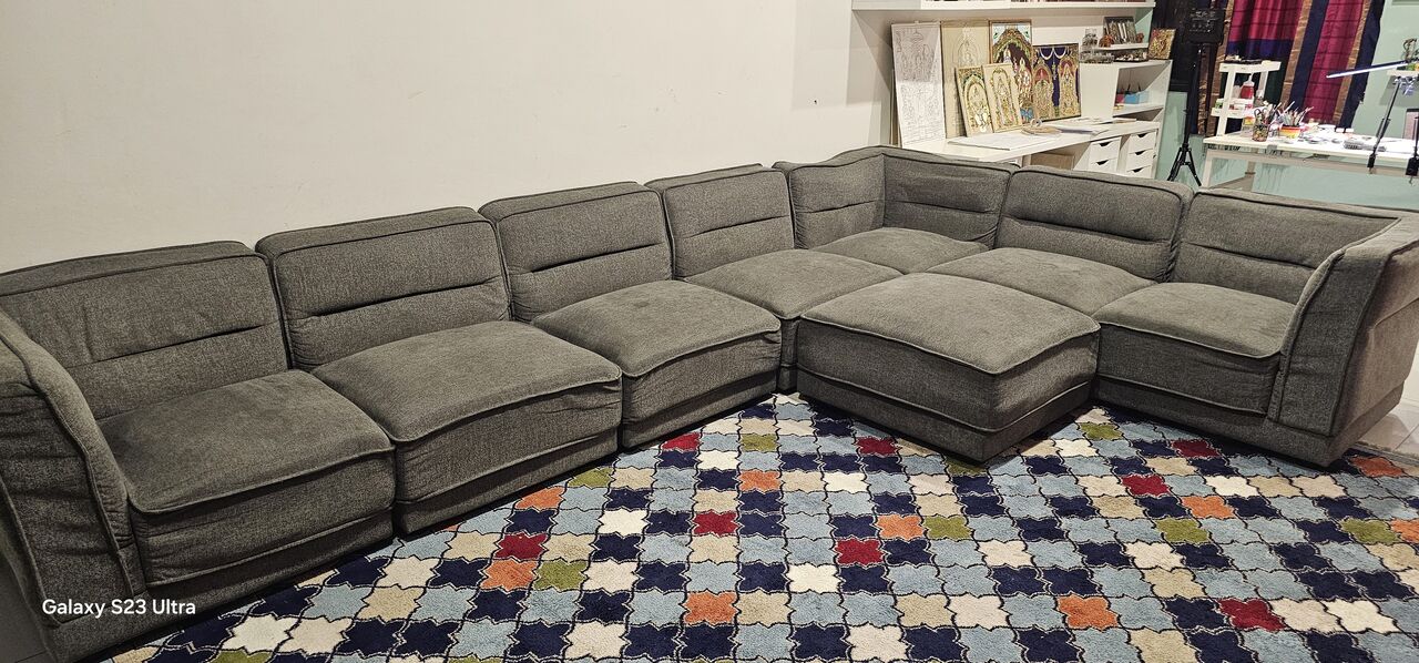 Al Murabba, Furniture, SAR 1100,  8 Seater Corner Home Center Sofa For Sale