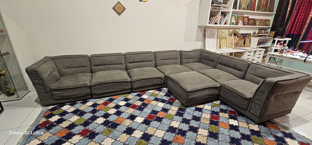 Al Murabba, Furniture, SAR 1100,  8 Seater Corner Home Center Sofa For Sale
