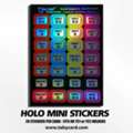 Holographic Card Grading Stickers &ndash; 280 Mini Labels