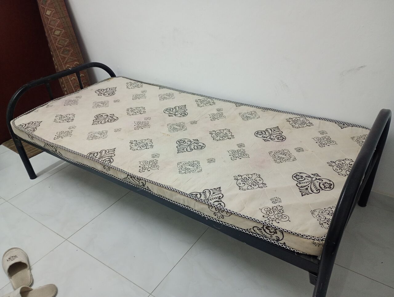 Al Adama, Furniture, SAR 125,  Single Metal Bed With Mattress