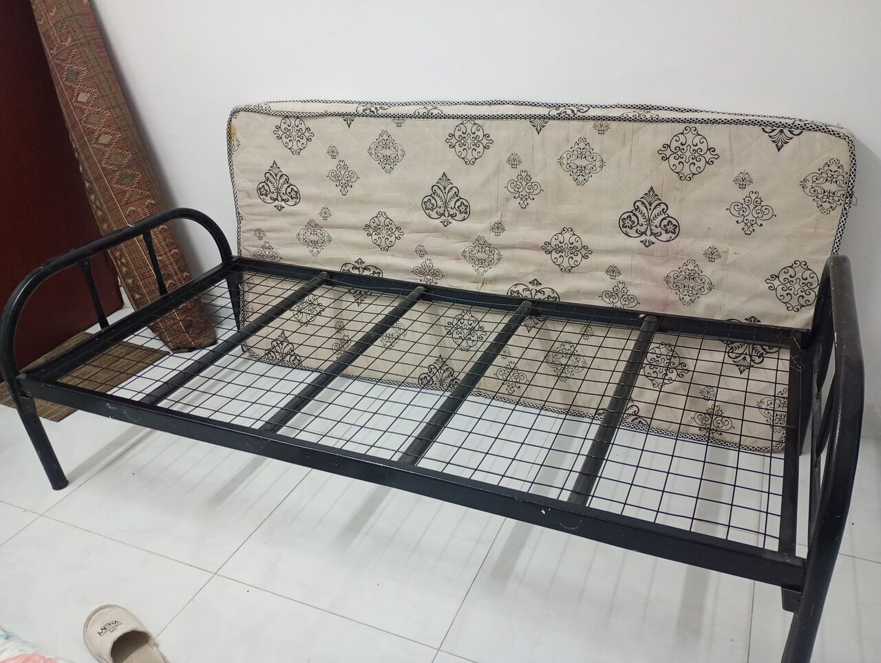 Al Adama, Furniture, SAR 125,  Single Metal Bed With Mattress