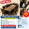 SAR 600,  Dining Table With 8 Chairs For Sale - SAR 600
