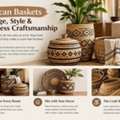 How To Mix African Baskets Into Your Home Storage & Styling